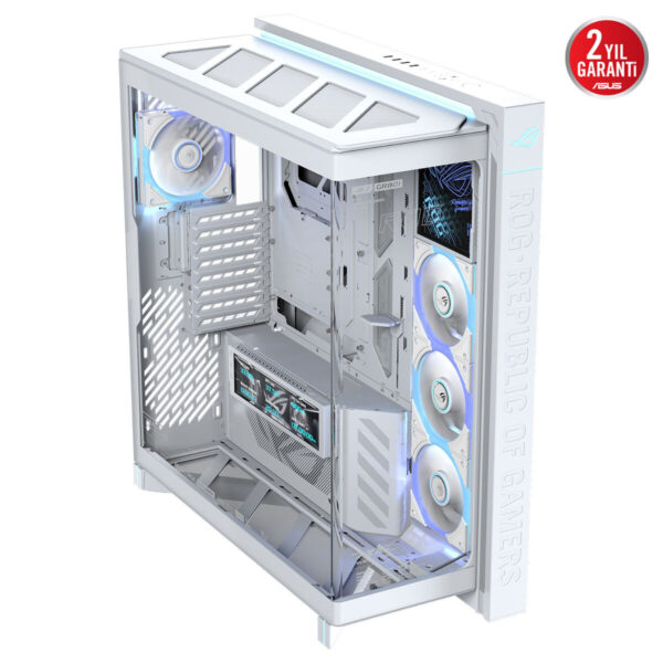 Asus Rog Cronox Gr801 White Edition Argb Panaromik Temperli Cam Lcd Ekranlı Full Tower E Atx Gaming Kasa 3