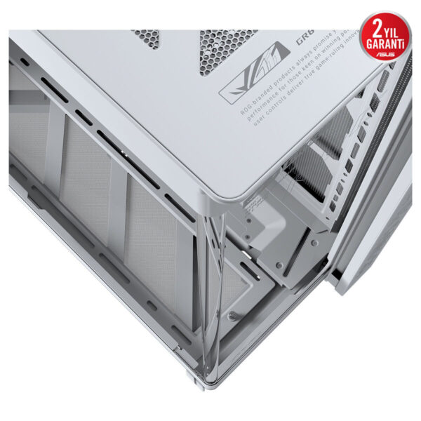 Asus Rog Cronox Gr801 White Edition Argb Panaromik Temperli Cam Lcd Ekranlı Full Tower E Atx Gaming Kasa 6
