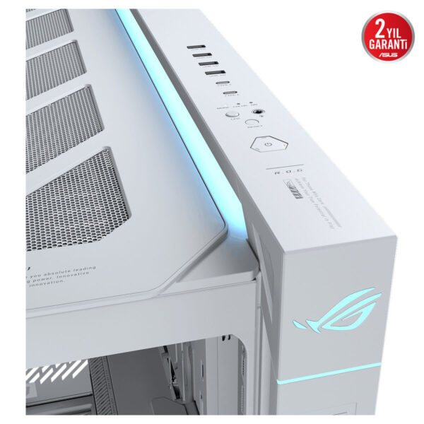 Asus Rog Cronox Gr801 White Edition Argb Panaromik Temperli Cam Lcd Ekranlı Full Tower E Atx Gaming Kasa 7