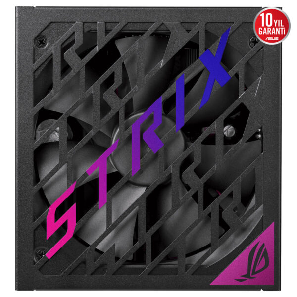 ASUS ROG Strix 1000W Platinum güç kaynağı, yüksek performans ve dayanıklılık sağlayan modüler tasarım ve şık görünüm.