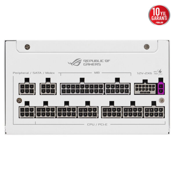 Asus Rog Strix 1000w Platinum White Edition 1000w 80+ Platinum Pcie 5.1 Full Modüler Atx 3.1 Beyaz Güç Kaynağı 14