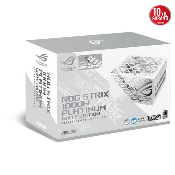 Asus Rog Strix 1000w Platinum White Edition 1000w 80+ Platinum Pcie 5.1 Full Modüler Atx 3.1 Beyaz Güç Kaynağı 16