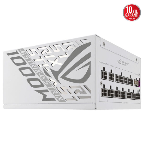 Asus Rog Strix 1000w Platinum White Edition 1000w 80+ Platinum Pcie 5.1 Full Modüler Atx 3.1 Beyaz Güç Kaynağı 5