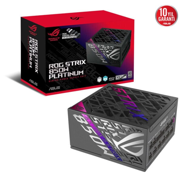 Asus Rog Strix 850w Platinum (rog Equalizer) 850w 80+ Platinum Full Modüler Fanlı Güç Kaynağı 2