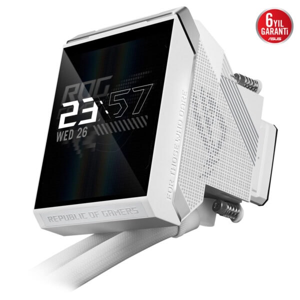 Asus Rog Strix Lc Iv 360 Argb Lcd 360mm Intel Amd Uyumlu Beyaz Sıvı Soğutucu 11