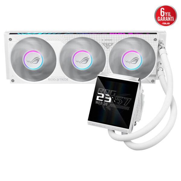 Asus Rog Strix Lc Iv 360 Argb Lcd 360mm Intel Amd Uyumlu Beyaz Sıvı Soğutucu 4