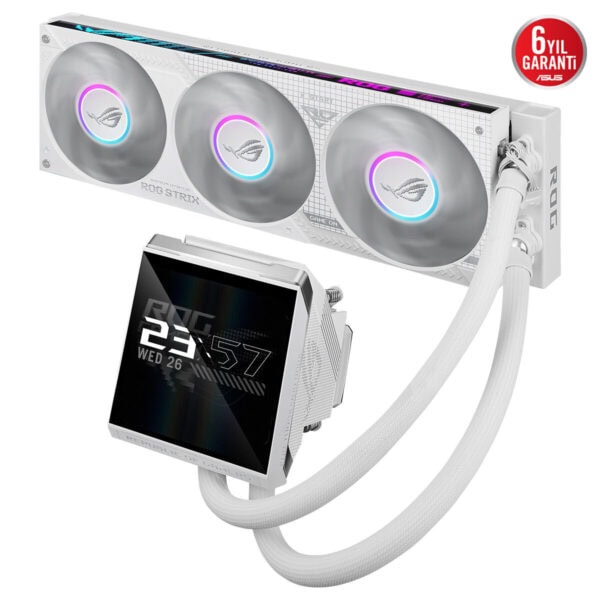 Asus Rog Strix Lc Iv 360 Argb Lcd 360mm Intel Amd Uyumlu Beyaz Sıvı Soğutucu 5