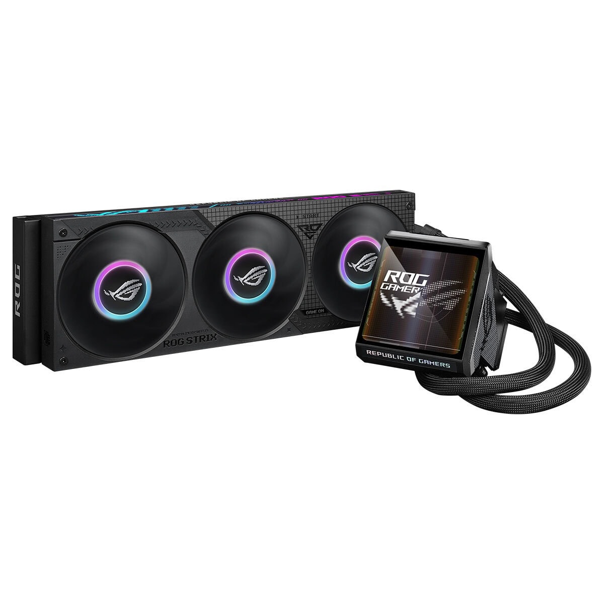 Asus Rog Strix Lc Iv 360 Argb Lcd 360mm Intel Amd Uyumlu Sıvı Soğutucu 1