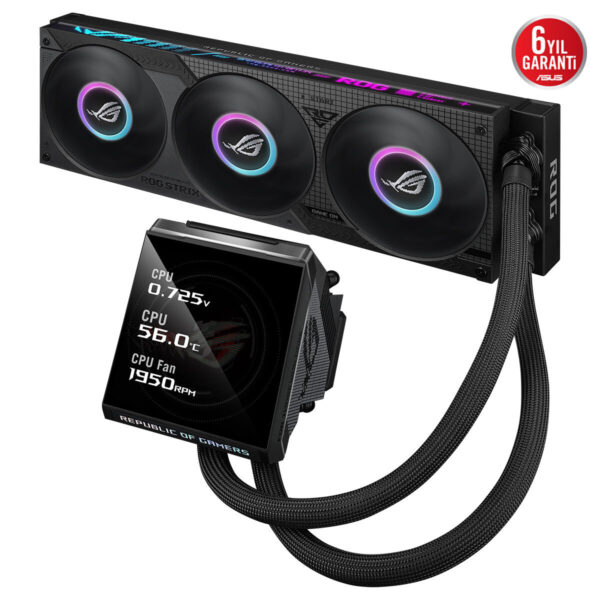 Asus Rog Strix Lc Iv 360 Argb Lcd 360mm Intel Amd Uyumlu Sıvı Soğutucu 6
