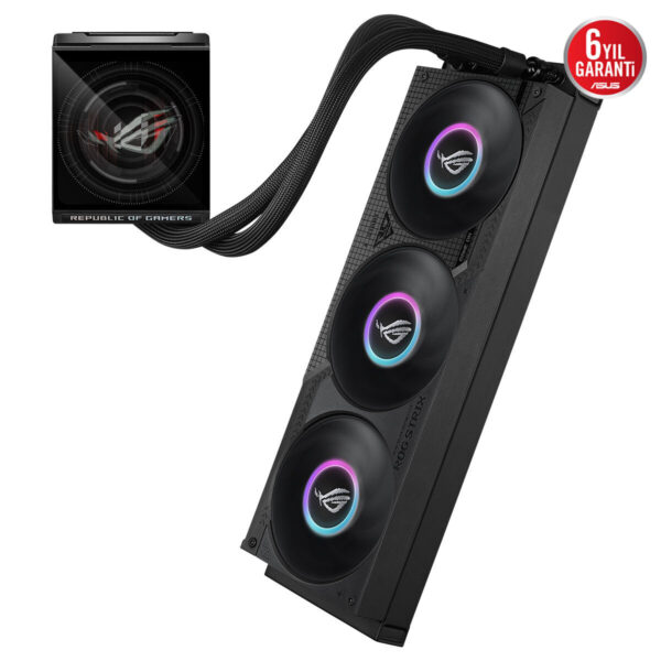 Asus Rog Strix Lc Iv 360 Argb Lcd 360mm Intel Amd Uyumlu Sıvı Soğutucu 7