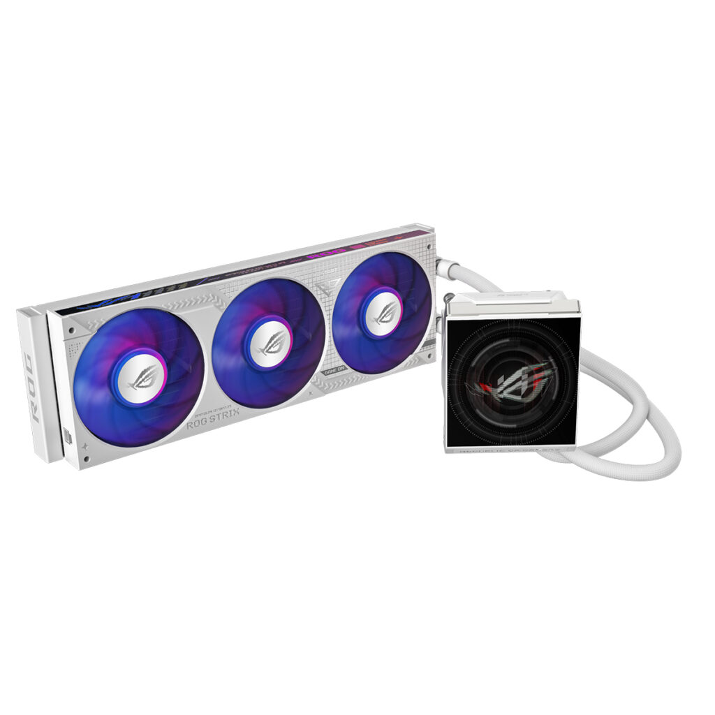 Asus Rog Strix Lc Iv 360 Argb Lcd White Edition 360mm Islemci Sivi Sogutucu 1