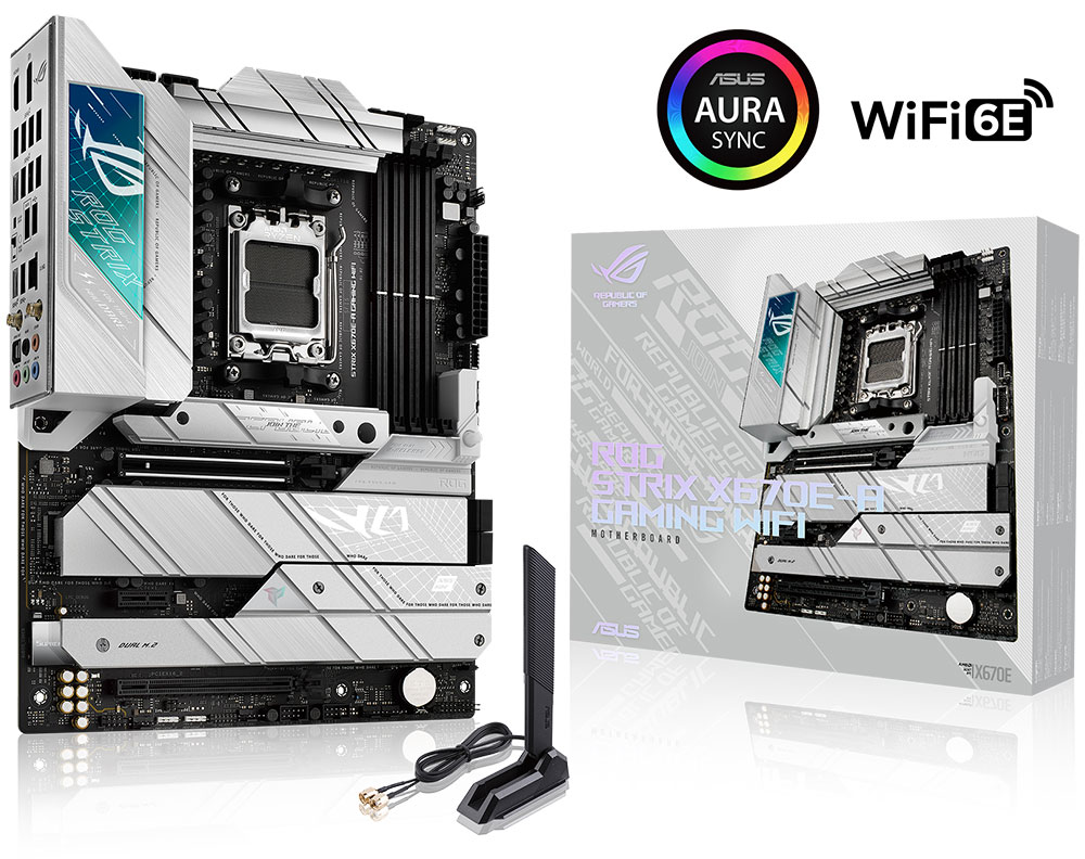 ROG STRIX X670E-A GAMING WIFI ASUS ROG Strix X670E-A Gaming WiFi 6400MHz(OC) DDR5 Soket AM5 M.2 HDMI DP ATX Anakart (90MB1BM0-M0EAY0) h1