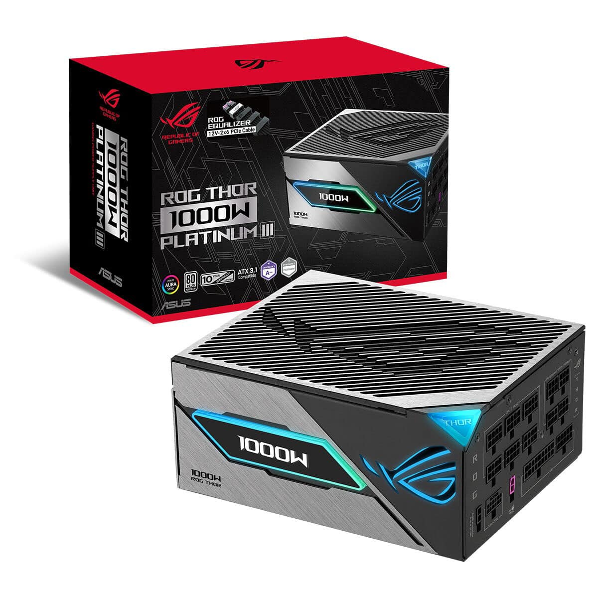 Asus Rog Thor 1000w Platinum Iii (rog Equalizer) 1000w 80+platinum Full Modüler Atx 3.1 Güç Kaynağı 1