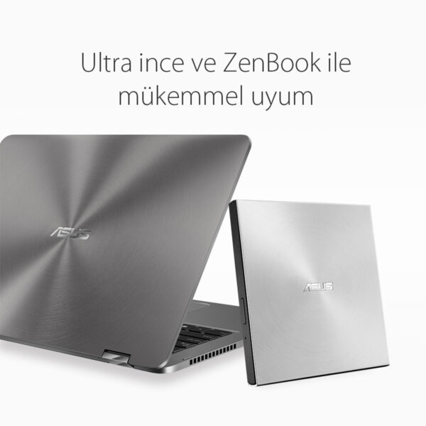 Asus Sdrw 08u5s U Gumus M Disc Destekli Harici Ultra Ince Dvd Yazici Fc10