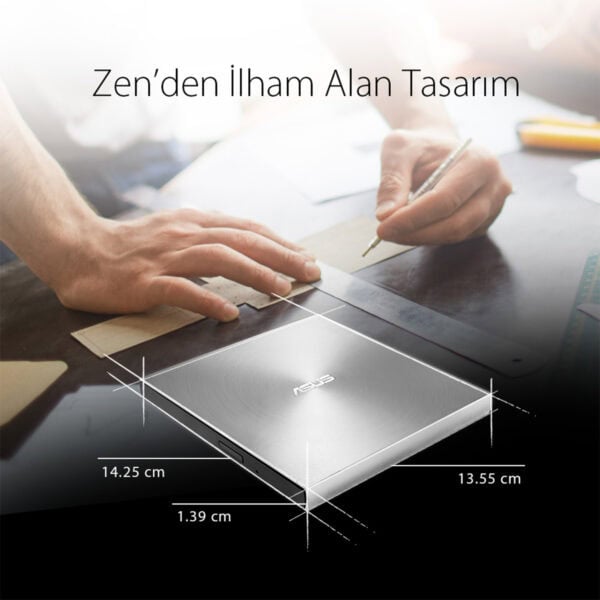 Asus Sdrw 08u5s U Gumus M Disc Destekli Harici Ultra Ince Dvd Yazici Fc8
