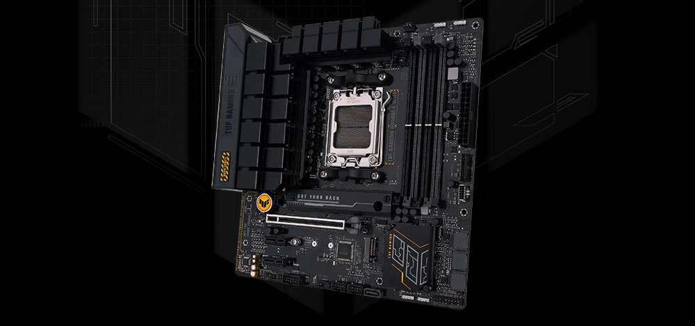 TUF GAMING B650M-E WIFI ASUS TUF Gaming B650M-E WiFi 6400MHz (OC) DDR5 Soket AM5 M.2 HDMI Mini DP mATX Anakart h1