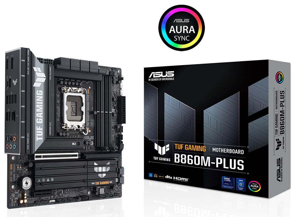 TUF GAMING B860M-PLUS ASUS TUF Gaming B860M-PLUS 8800MHz (OC) DDR5 Soket LGA1851 M.2 HDMI DP mATX Anakart h1