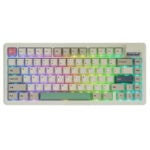 Epomaker Rt82 Retro White Sea Salt Silent Switch Hotswap Rgb Kablosuz Ingilizce Mekanik Gaming Klavye 2 Yil Birebir Degisim Garantili Fc1