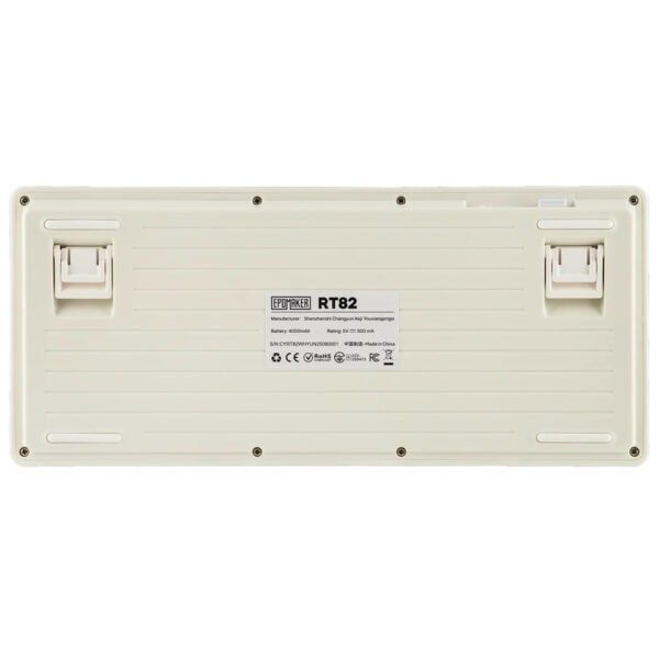 Epomaker Rt82 Retro White Sea Salt Silent Switch Hotswap Rgb Kablosuz Ingilizce Mekanik Gaming Klavye 2 Yil Birebir Degisim Garantili Fc11