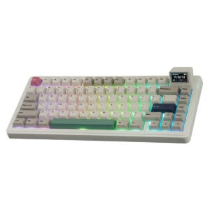 Epomaker Rt82 Retro White Sea Salt Silent Switch Hotswap Rgb Kablosuz Ingilizce Mekanik Gaming Klavye 2 Yil Birebir Degisim Garantili Fc2