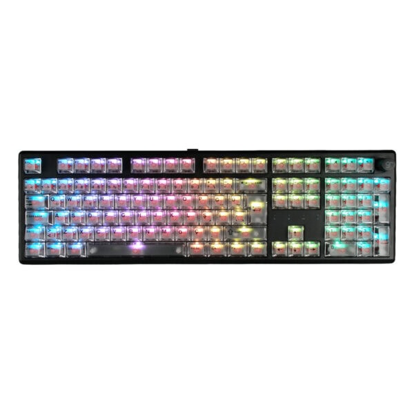 Gameraider Cherry Single Shot Pc Full Set Beyaz Seffaf Turkce Keycap Set Fc8