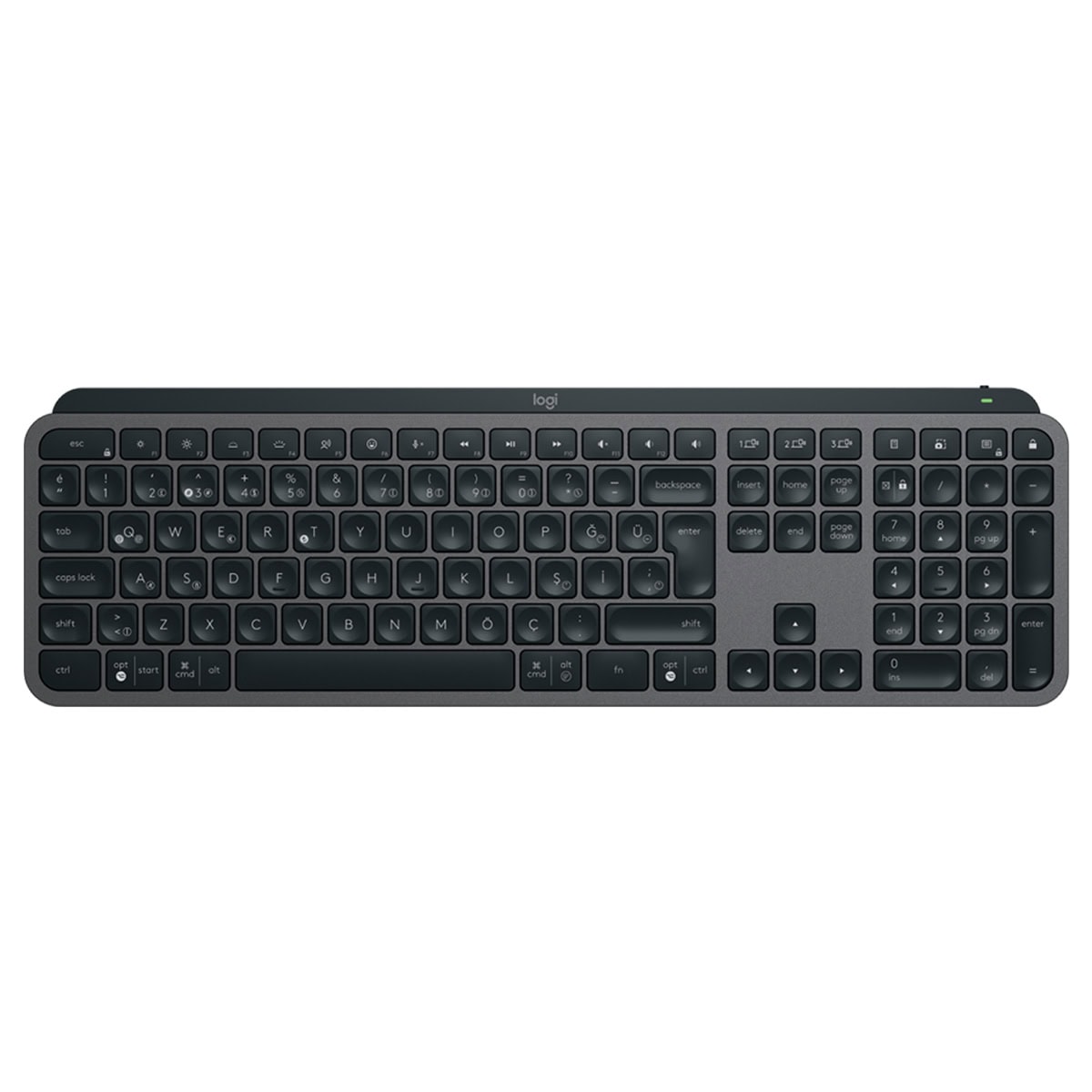 Logitech Mx Keys S Grafit Mac Uyumlu Kablosuz Turkce Klavye 920 011594 Fc1