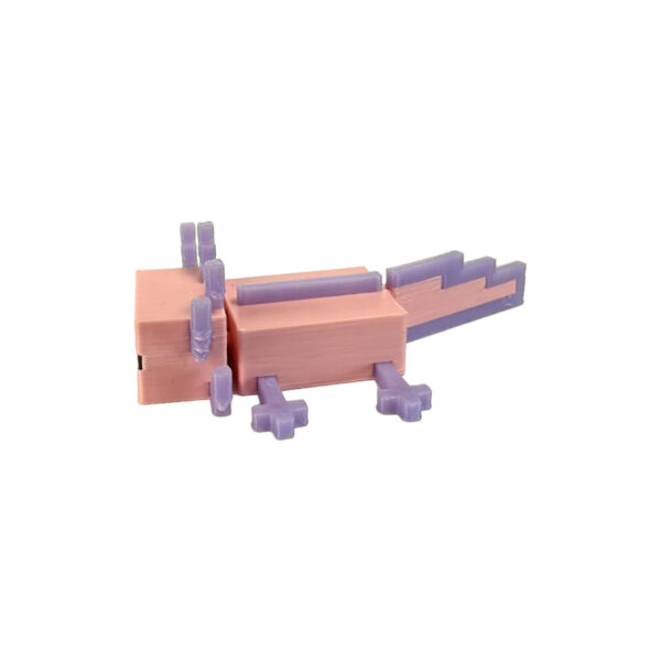 Minecraft Pembe Axolotl Kasa Özel Mini Figür (3 4 Cm) 2