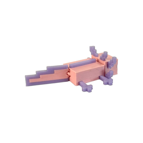 Minecraft Pembe Axolotl Kasa Özel Mini Figür (3 4 Cm) 3