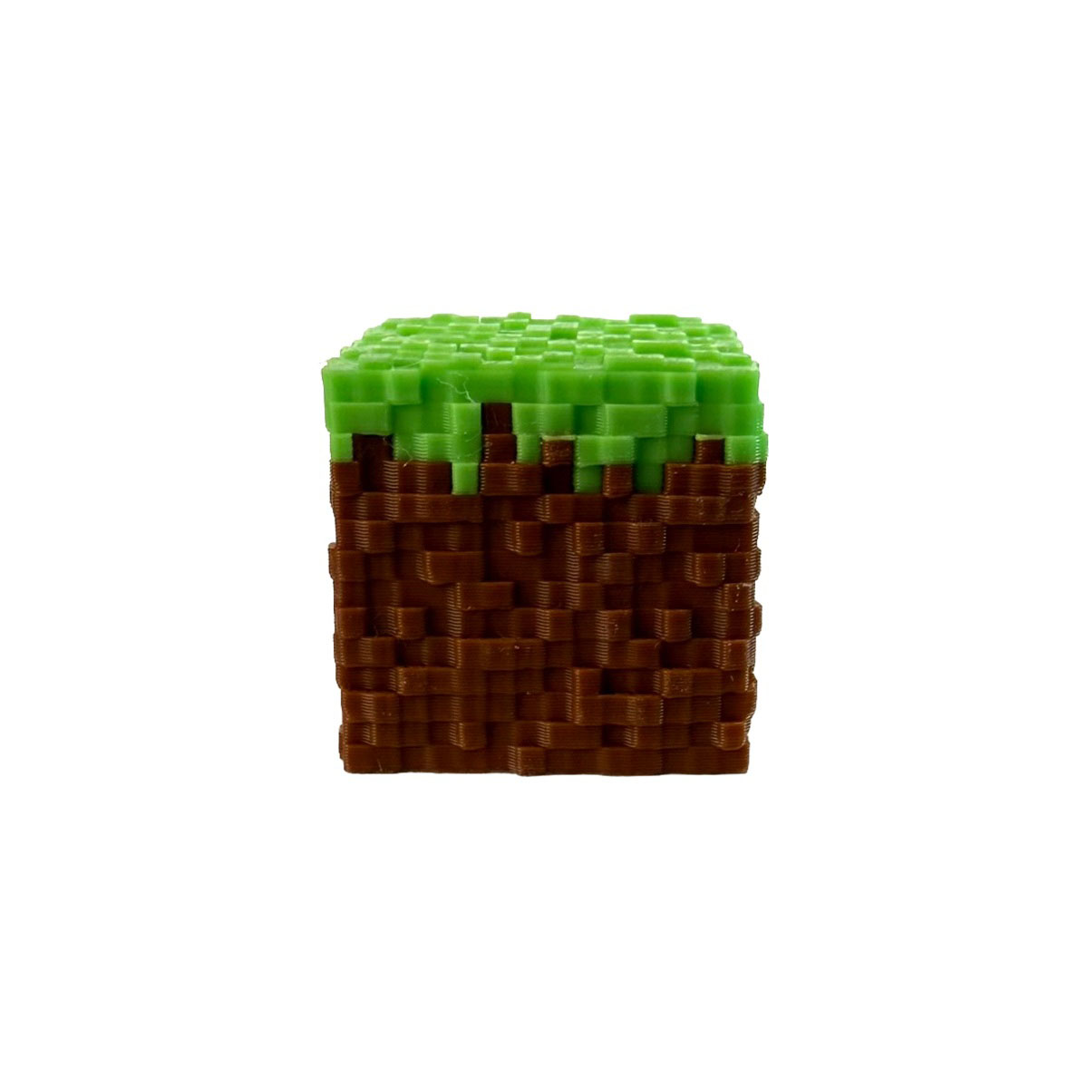 Minecraft Piksel Çim Blok Kasa Özel Figür (3 4 Cm) 1