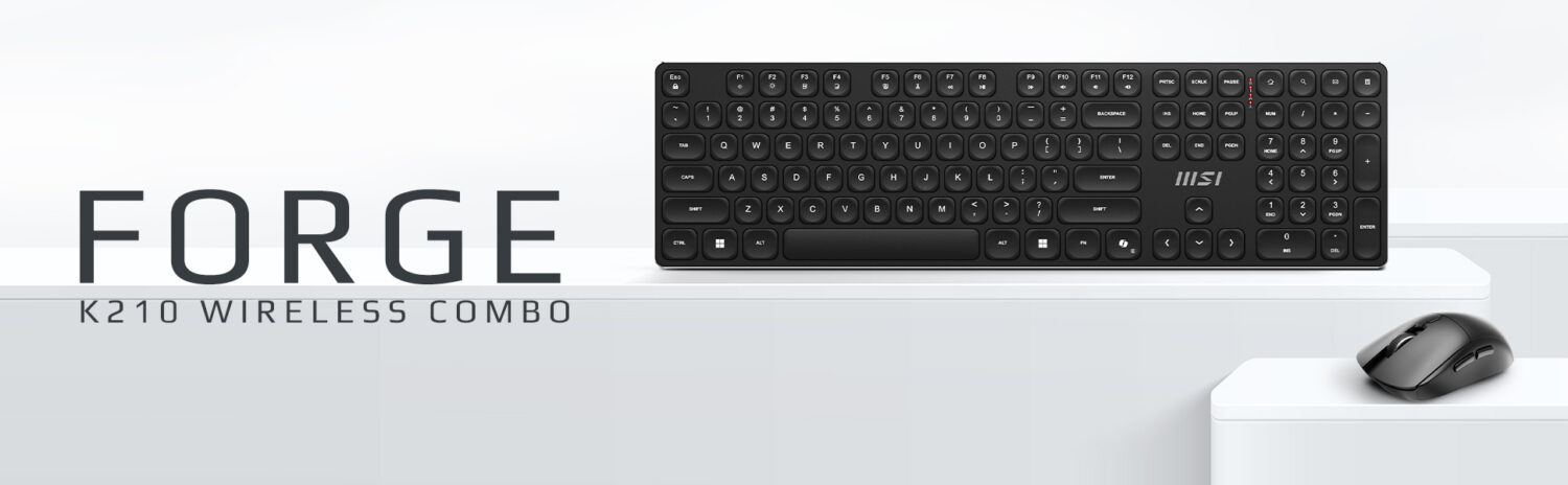 MSI K210 WIRELESS COMBO Kablosuz Türkçe Klavye Mouse Seti H1