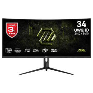 Msi Mag 342cqrf E20 34 Inc 200hz 0 5ms Uwqhd Freesync Premium Rapid Va Kavisli Gaming Monitor Fc1