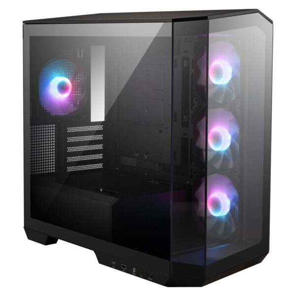 Msi Mag Pano M100r Pz B65 4x120mm Argb Fan Panaromik Temperli Cam Usb 3.2 Msi Mag A650bnl 650w 80+ Bronze Matx Gaming Kasa 2