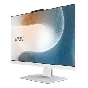 MSI Modern AM242P 1M-1224EU 23.8 inç Full HD monitör, beyaz renkli, şık tasarım ve yüksek çözünürlük ile bilgisayar kullanımı için ideal.