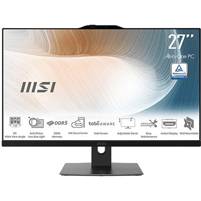 MSI MODERN AM272P 1M-1293XEU Intel Core 5-120U 16GB DDR5 512GB SSD 27 inç Full HD FreeDos All In One Bilgisayar h1