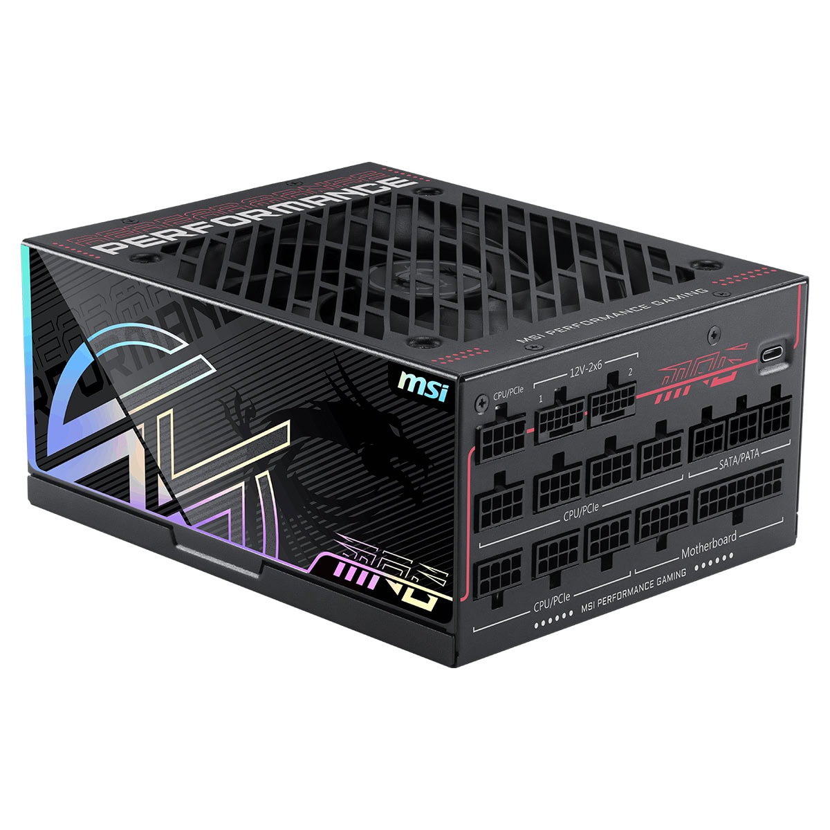 MSI MPG Ai1300TS 1300W 80+ Titanium PCIe 5.1 güç kaynağı, yüksek performans ve verimlilik sağlayan modüler ATX 3.1 güç kaynağı.