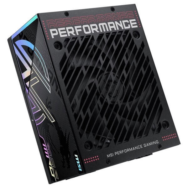 MSI Performance Gaming güç kaynağı, yüksek performans ve dayanıklılık sağlayan, şık tasarımlı ve modüler güç kaynağı.