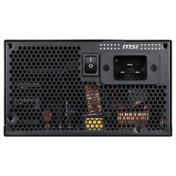 MSI markalı 1300W güç kaynağı, PCIe 5.1 uyumlu, tam modüler ve 80+ Titanium verimlilik seviyesine sahip, ATX 3.1 standardında.