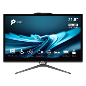 Msi Pro Ap222t 14ma 607xeu Intel Core I5 14400 16gb Ddr5 512gb Ssd 21.5 Inç Full Hd Freedos Dokunmatik All In One Bilgisayar 1
