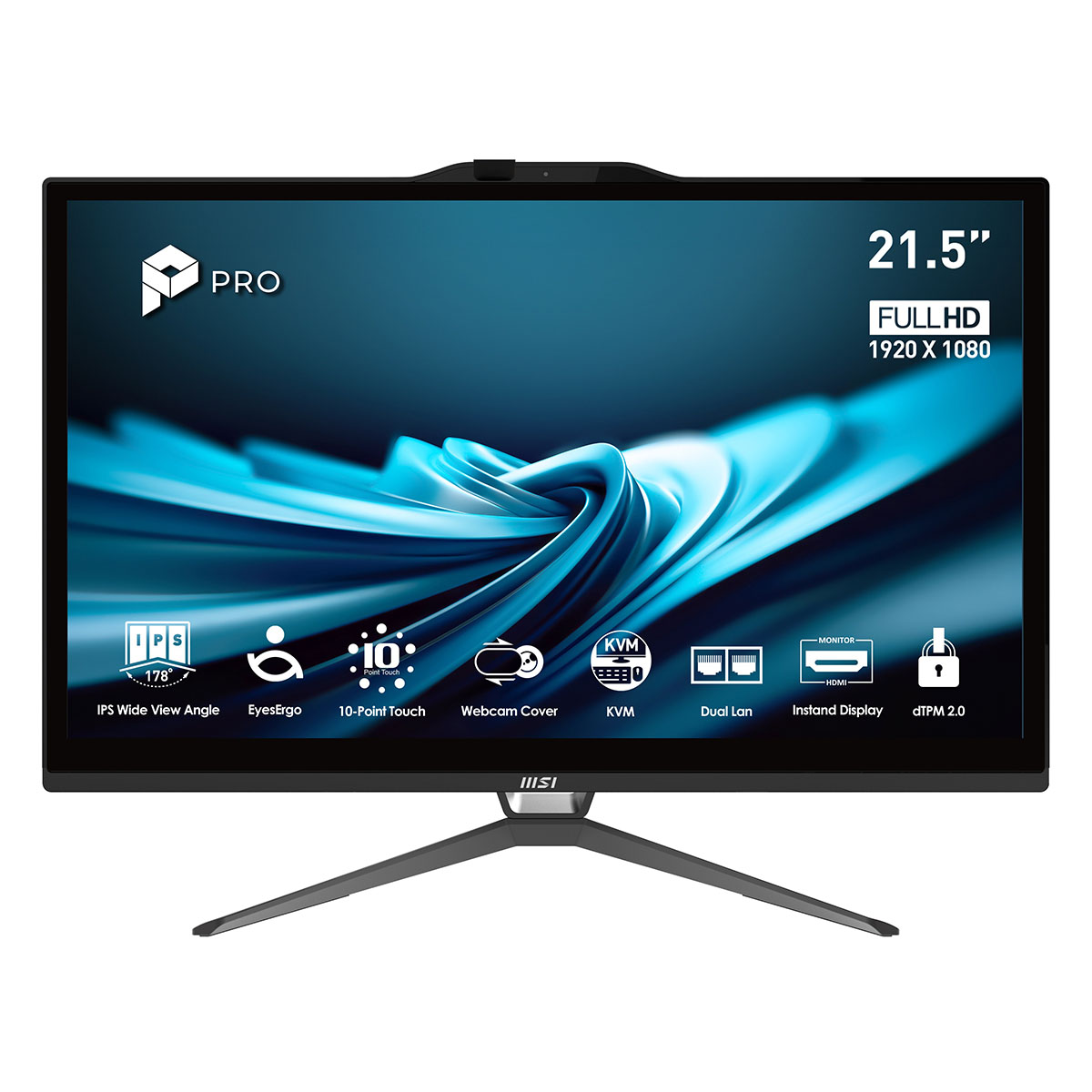 Msi Pro Ap222t 14ma 607xeu Intel Core I5 14400 16gb Ddr5 512gb Ssd 21.5 Inç Full Hd Freedos Dokunmatik All In One Bilgisayar 1