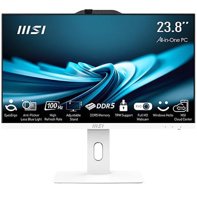 MSI PRO AP242P 14M-1201EU Intel Core i5-14400 16GB DDR5 512GB SSD 23.8 inç Full HD FreeDos Beyaz All In One Bilgisayar h1