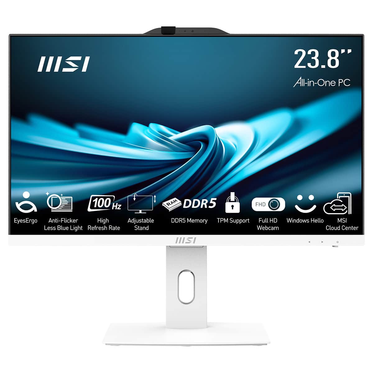 Msi Pro Ap242p 14m 1201eu Intel Core I5 14400 16gb Ddr5 512gb Ssd 23 8 Inc Full Hd Freedos Beyaz All In One Bilgisayar Fc1
