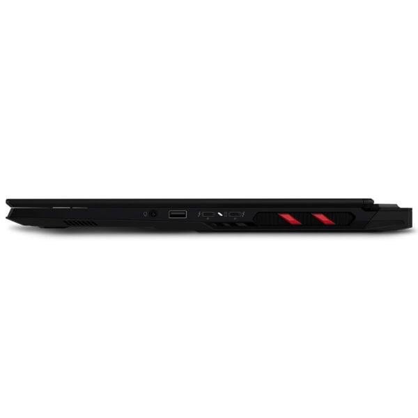 MSI Raider 18 MAX HX oyun dizüstü bilgisayarı yan görünüm, yüksek performans ve şık tasarım detaylarıyla dikkat çekiyor.