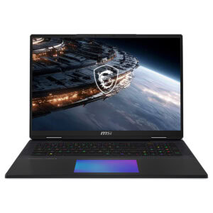 MSI TITAN 18 HX oyun dizüstü bilgisayarı, 18 inç 4K UHD+ ekran ve GeForce RTX 5090 grafik kartı ile yüksek performans sağlar.