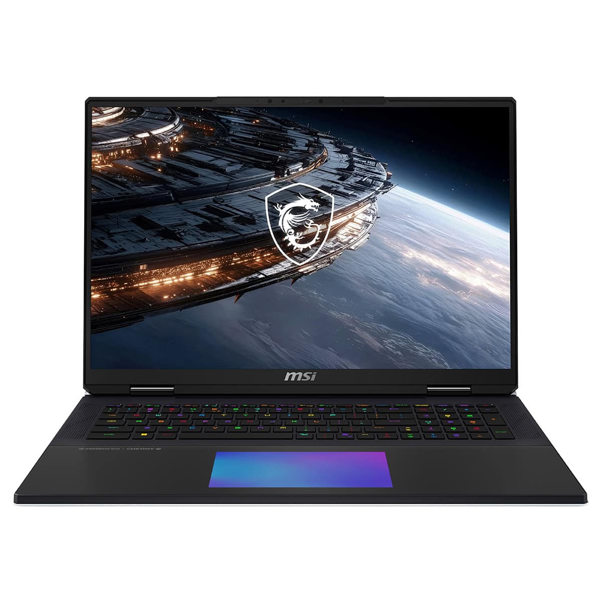 MSI TITAN 18 HX oyun dizüstü bilgisayarı, 18 inç 4K UHD+ ekran ve GeForce RTX 5090 grafik kartı ile yüksek performans sağlar.