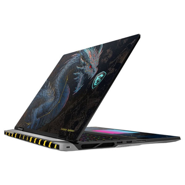 MSI TITAN 18 HX Dragon Edition gaming laptop, 18 inç 4K UHD+ ekran, GeForce RTX 5090, 96GB DDR5, 4TB SSD, miniLED, W11 Home, yüksek performanslı oyun dizüstü bilgisayarı.