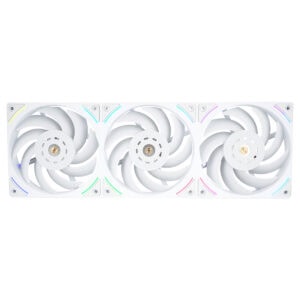Thermalright TL-UB36W Beyaz ARGB 360mm kasa fanı, yüksek performanslı ve renkli aydınlatma efektleri ile bilgisayar kasası soğutmasını sağlar.