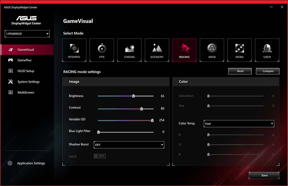 ROG Swift OLED PG49WCD ASUS ROG Swift PG49WCD Monitör h14