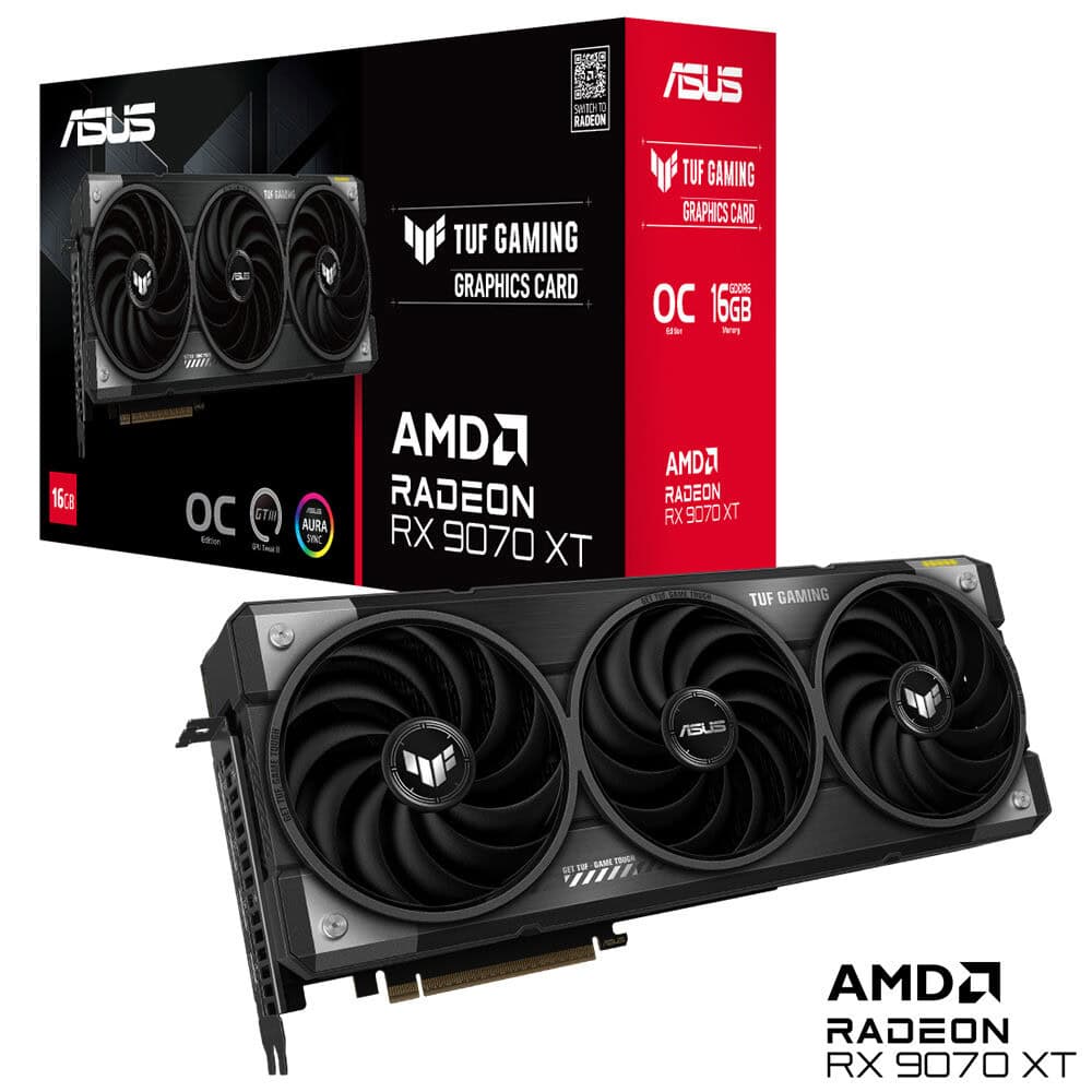 ASUS TUF Gaming Radeon™ RX 9070 XT OC Edition 16GB GDDR6 ASUS TUF Gaming Radeon RX 9070 XT OC 16GB GDDR6 256 Bit Ekran Kartı h1