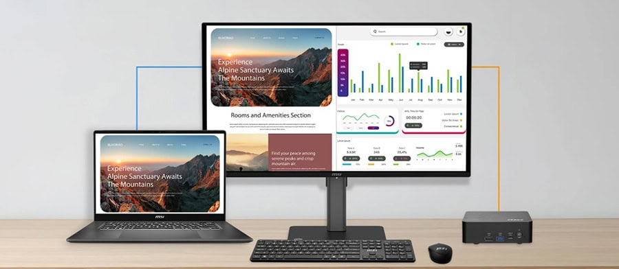 MSI PRO MAX 271UPX12G 26.5 inç 120Hz 0.03ms 4K UHD Adaptive Sync QD-OLED Pivot Monitör h18