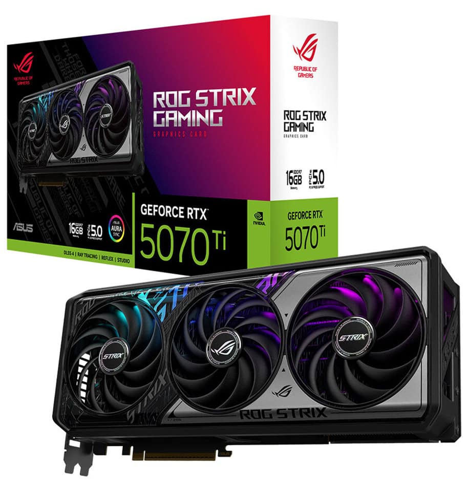 ROG Strix GeForce RTX™ 5070 Ti 16GB GDDR7 ASUS ROG Strix GeForce RTX 5070 Ti 16GB GDDR7 256 Bit DLSS 4 Ekran Kartı h1